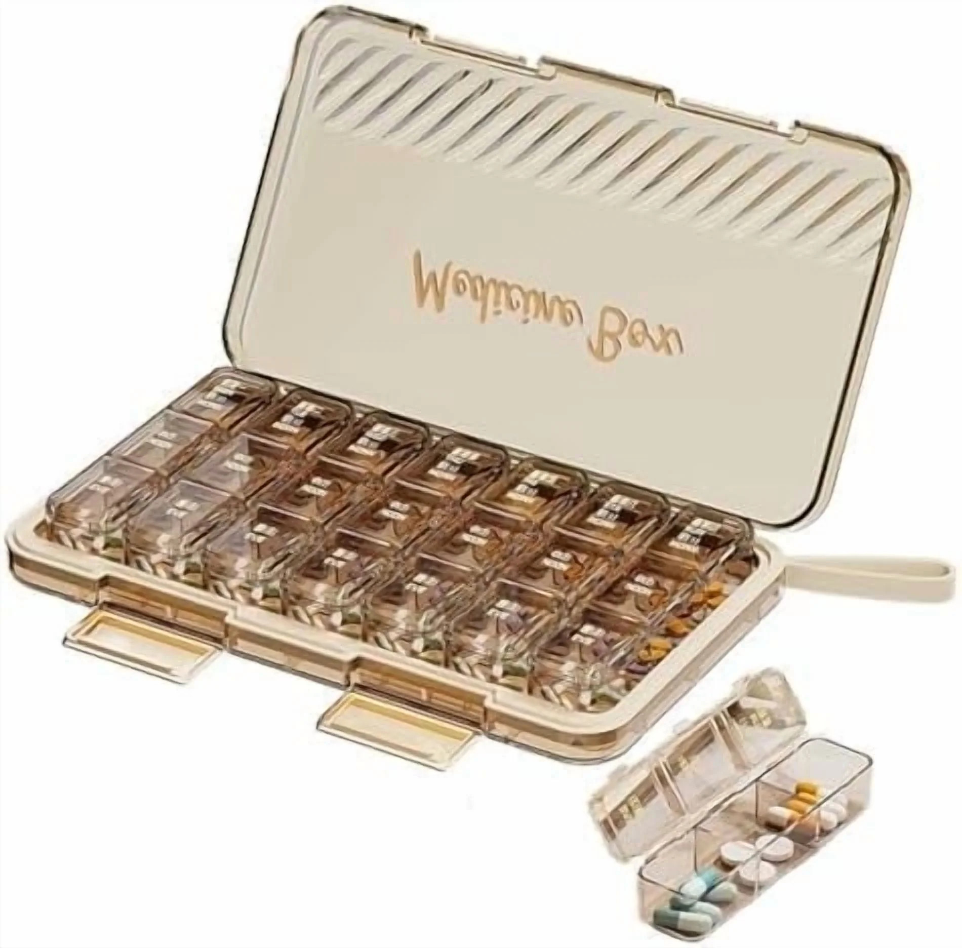 Weekly Pill Organizer, Pill Boxes and Organizer 3 Times A Day Am Noon Pm Meets 7 Day， Large Tra... | Walmart (US)