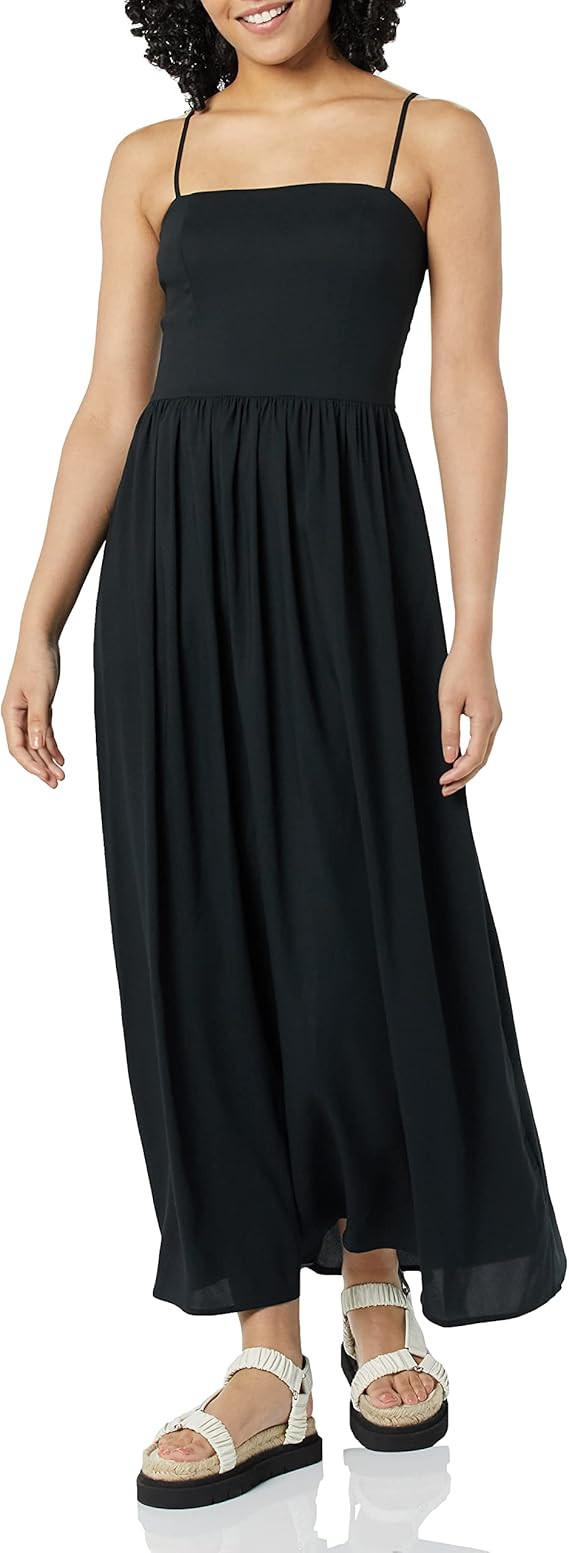 Goodthreads Women's Georgette Smock-Back Cami Maxi Dress | Amazon (US)