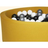 Organic Cotton Ball Pit, Larisa and Pumpkin Ball Pits & Balls, Yellow | KIDLY