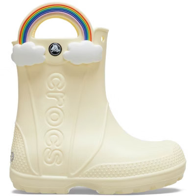 Crocs Kids Handle It Rainbow Rain Boots, Buttercream, C12 | Target