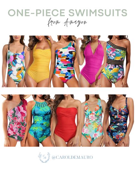 Flaunt your fun personality on your next beach vacation or pool trip in these cute and floral one-piece swimsuits from Amazon! You can also pair it with your favorite cover-up!
#resortwear #travelessentials #outfitidea #petitefashion

#LTKSeasonal #LTKSwim #LTKStyleTip