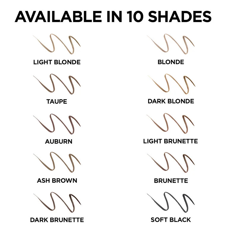 L'Oreal Paris Brow Stylist Definer Waterproof Eyebrow Mechanical Pencil, Dark Blonde | Walmart (US)