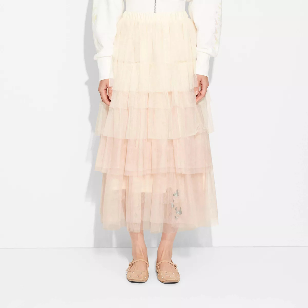 Adult Wicked Tulle Graphic Skirt - Blush XS | Target