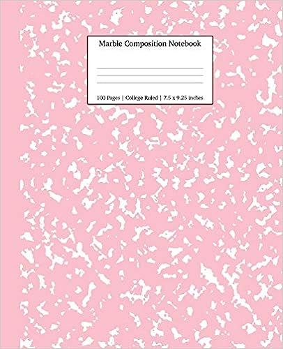 Marble Composition Notebook College Ruled: Pink Marble Notebooks, School Supplies, Notebooks for ... | Amazon (US)