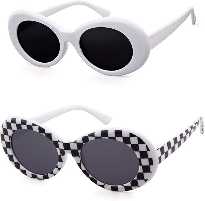 GIFIORE Clout Goggles Sunglasses Women Men Retro Oval Sunglasses Girls Boys Sunglasses | Amazon (US)