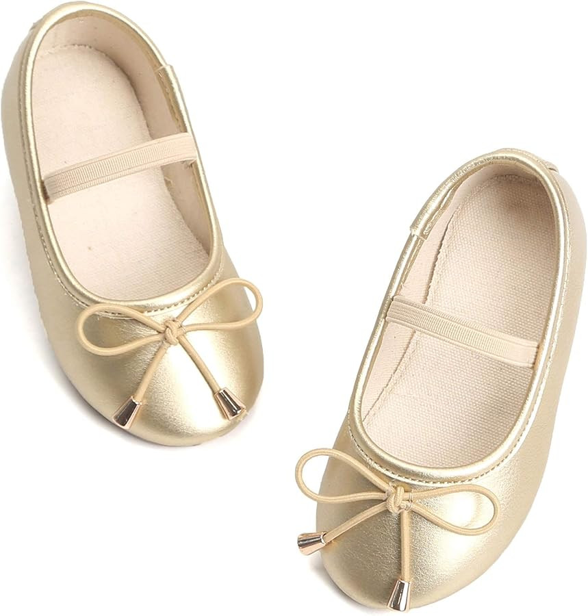 Felix & Flora Toddler Flower Girl Dress Shoes - Baby Girl Ballet Mary Jane Flats for Party School... | Amazon (US)