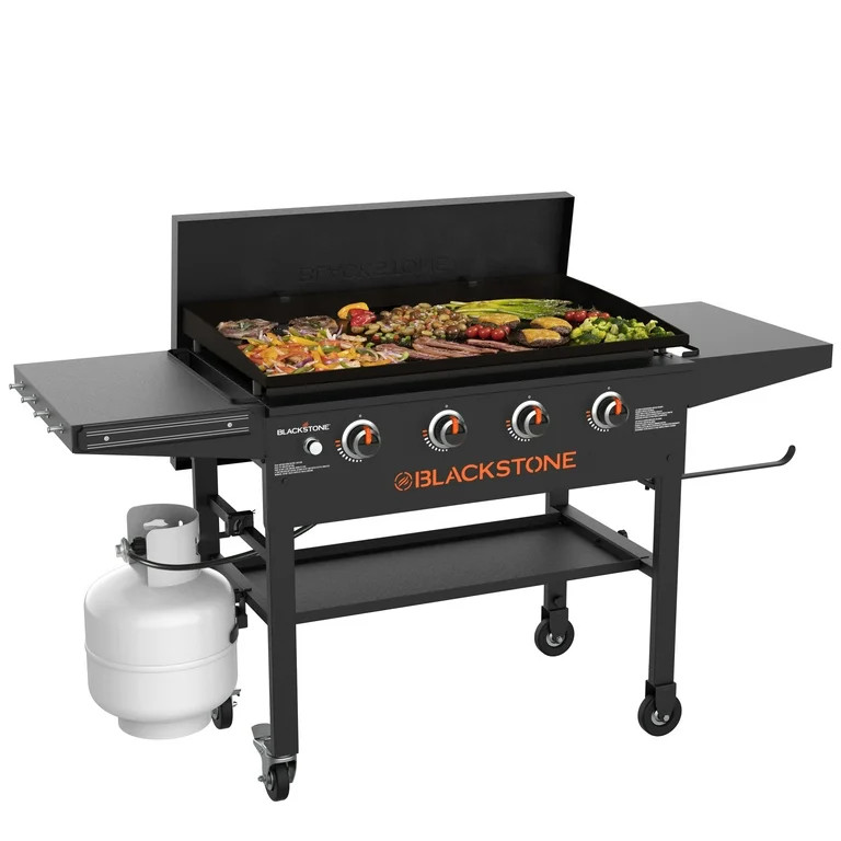 Blackstone 4-Burner 36" Griddle Cooking Station with Hard Cover - Walmart.com | Walmart (US)