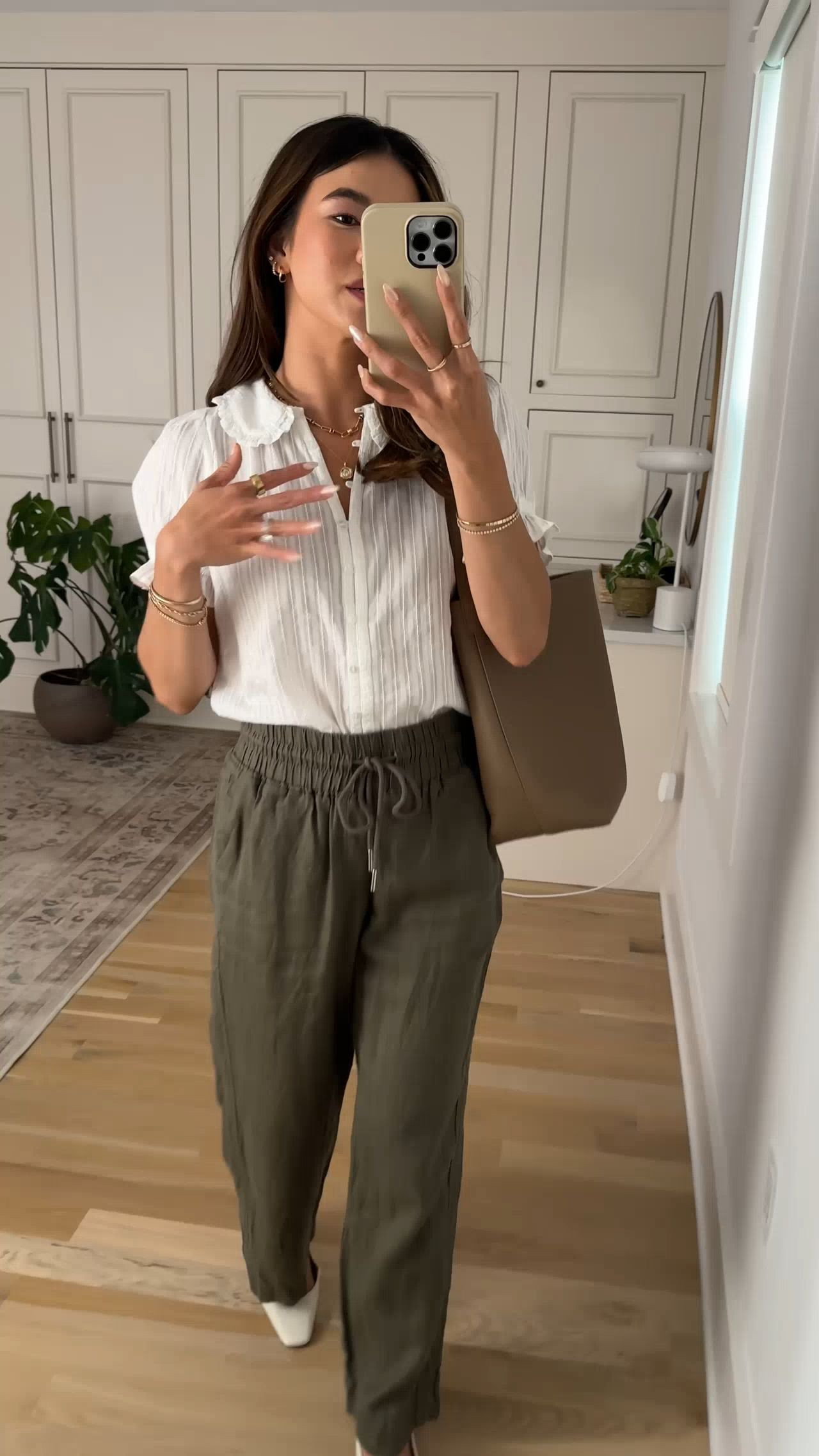 Are you looking for a white blouse? @Quince has such good tops, this cotton blouse is so cute for the spring and summer!

Sizing info: 
Quince Embroidered Cotton Ruffle Collar Short Sleeve Blouse - XS in Classic White 
Quince 100% European Linen Wide Leg Pants - Size XS in 28in inseam in bayberry olive 

petite fashion, get dressed with me, outfit inspiration, ootd, nashville outfit, Nashville influencer, petite style, vacation style, casual outfits, mom style, petite pants, spring outfits, spring outfit info, spring pants, spring outfit idea, spring top, summer pants, quince pants, linen pants, spring sweater, spring shoes, petite linen pants, quince blouse, white blouse, summer blouse, workwear outfit, summer office outfits 

 

#LTKWorkwear #LTKPetite #LTKootd