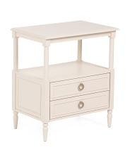 23x26 Two Drawer Beaded Side Table | New Arrivals | TJ Maxx
