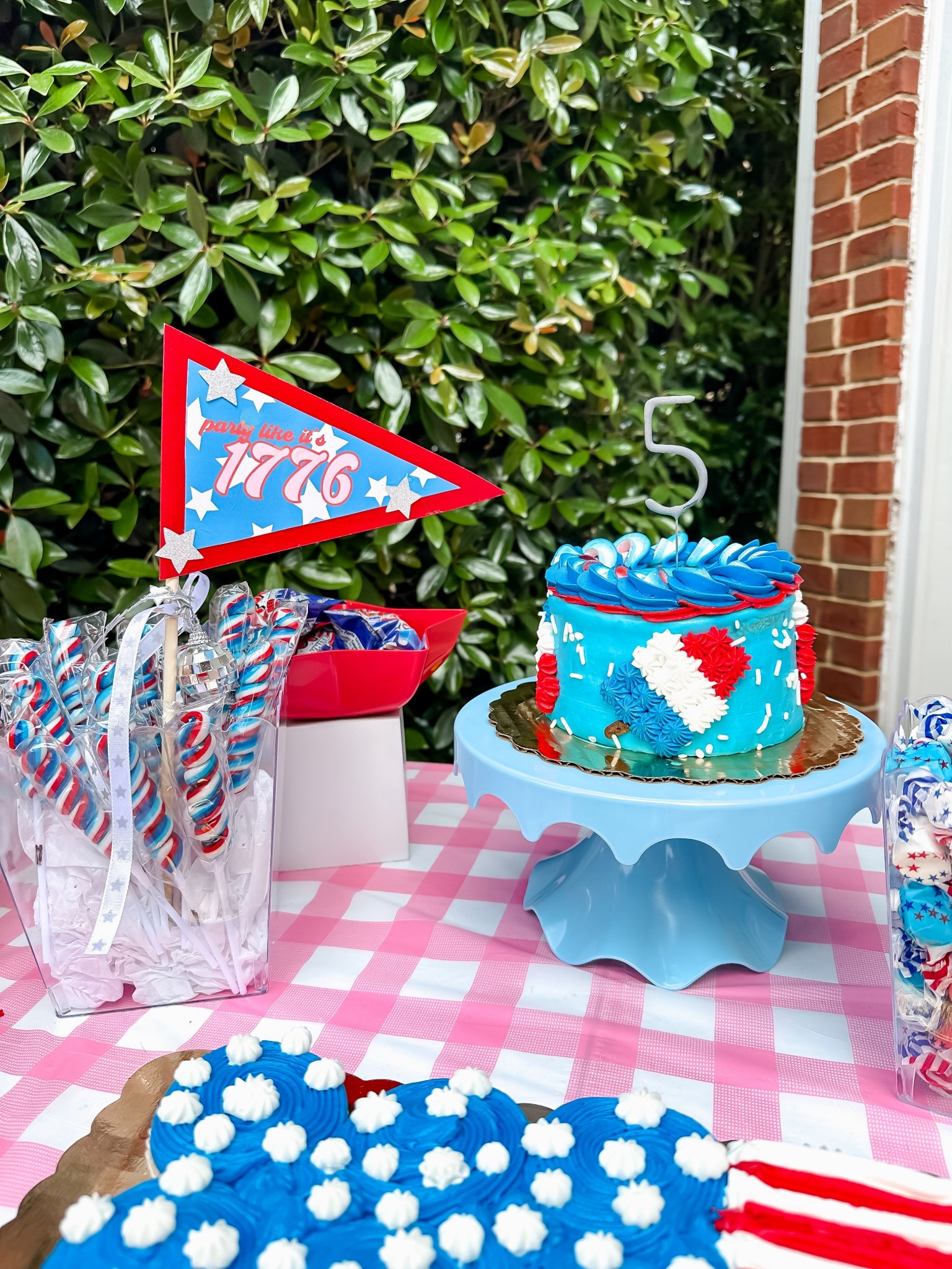Patriotic Party Details

5th Birthday / Sparkler Candle / 4th of July / Red, White and Blue / America / USA / sweets table 

#LTKParties #LTKSummerEdit #LTKSeasonal