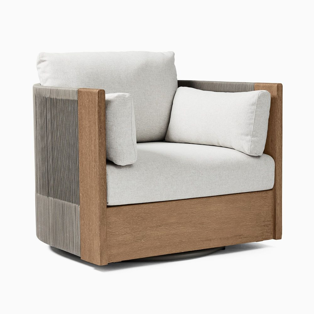 Porto Outdoor Sofa, Swivel Chair & Coffee Table Set | West Elm (US)