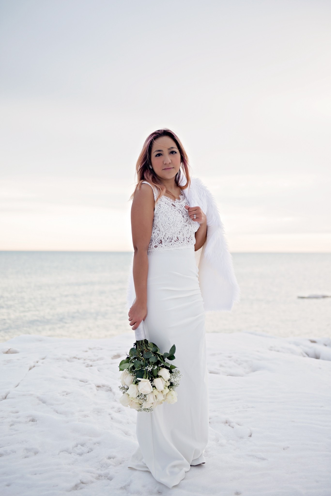 Throwback to when I took engagement photos on frozen Lake Michigan! It was beautiful, and so worth it. White lace top with a white maxi skirt, and faux fur coat. Perfect for a winter wedding or engagement photo shoot. 

#whitedress #weddingdress #engagement #engagementshoot #photoshoot #engagementphotoshoot #photoshootoutfit #winterdress #winteroutfit #white #whitelace #whitelacetop #maxiskirt #whitemaxiskirt #skirt #whitecoat #fauxfur #fauxfurcoat #ltkunder100 #ltkunder50 #trend #trending #ltkootd #ltkmidsize

#LTKValentine #LTKSeasonal #LTKWedding