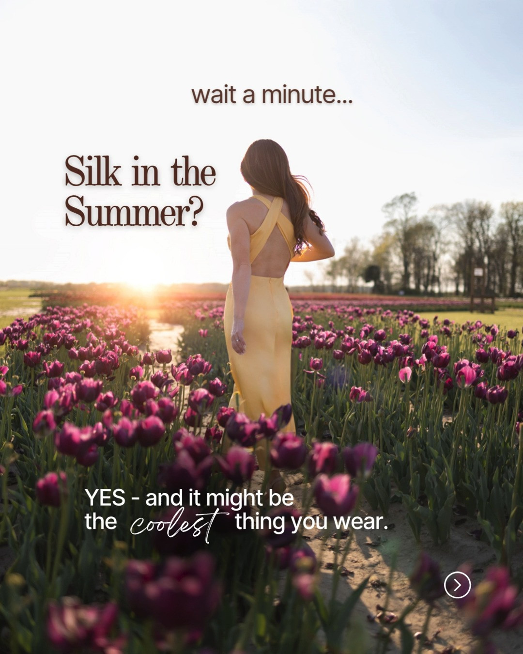 Silk IS a great fabric for summer - and no, it won't stick to you. You just need to choose the right silk pieces. Look for flowy fits and lighterweight silks, like this high neck midi dress from @quince or its best-selling silk midi skirt. Linking all my favorite petite-friendly picks from the brand. 

For sizing reference, I'm wearing an XS in the dress and midi skirt. The colorway is butter yellow. 

wedding guest dress summer | summer wedding guest dress | elegant wedding guest dress | silk midi dress | silk midi skirt | washable silk skirt | Quince silk 

 #LTKOver40 #LTKPetite #LTKWedding