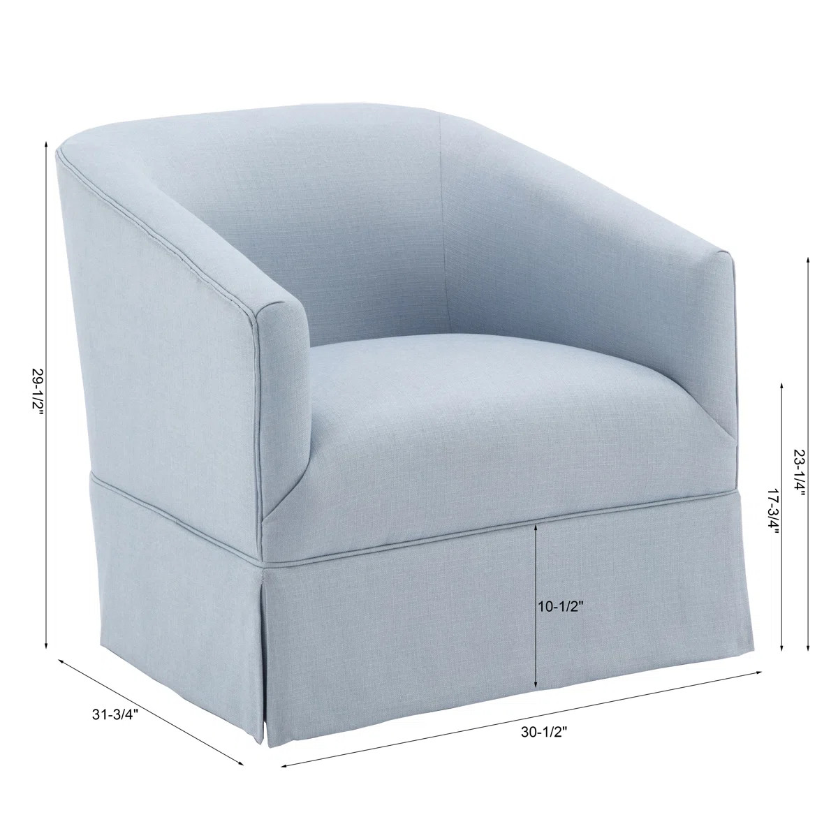 Delaplaine Upholstered Swivel Barrel Chair | Wayfair North America