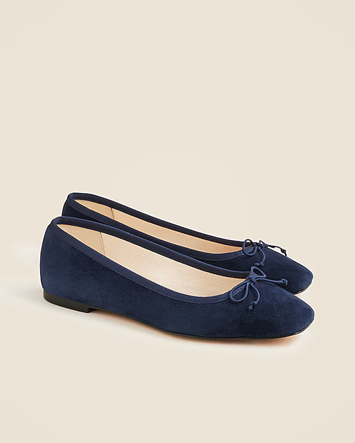 Quinn ballet flats in suede | J. Crew US
