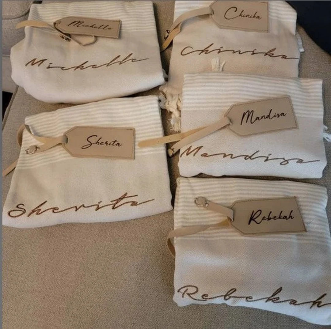 Hen Party Personalized Beach Towels, Gift for Bridesmaid Favor, Bachelorette - Etsy | Etsy (US)