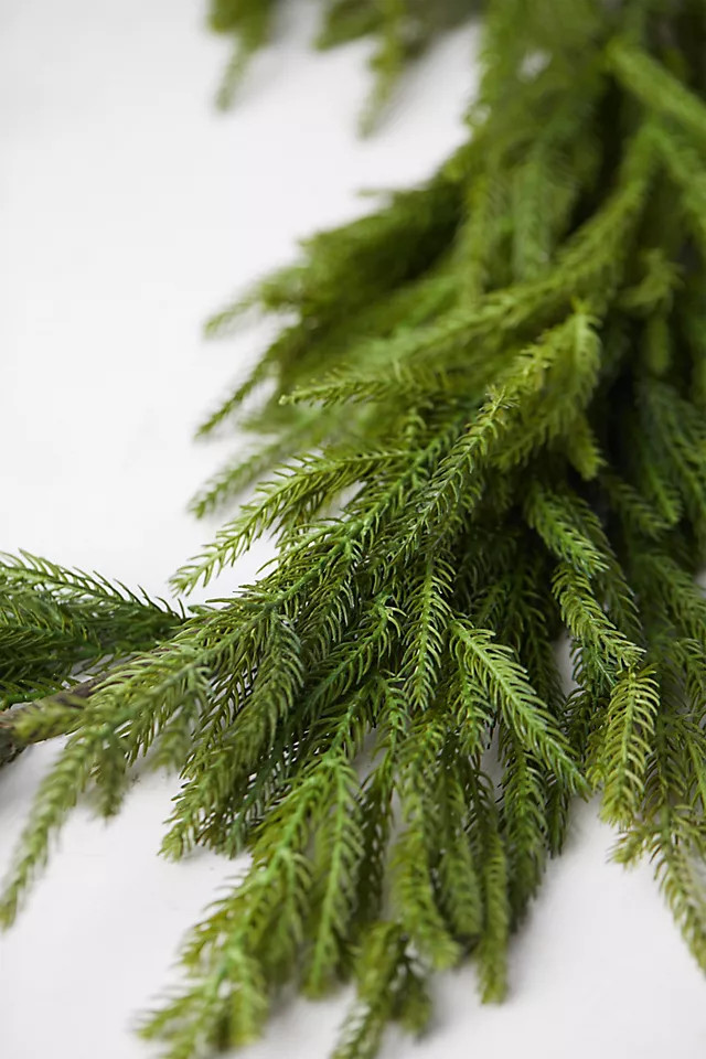 Faux Cryptomeria Garland | Anthropologie (US)