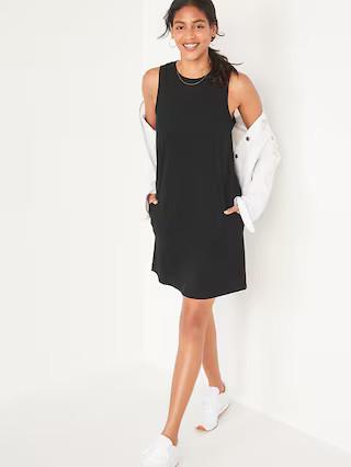 Sleeveless Vintage Mini T-Shirt Swing Dress for Women | Old Navy (US)