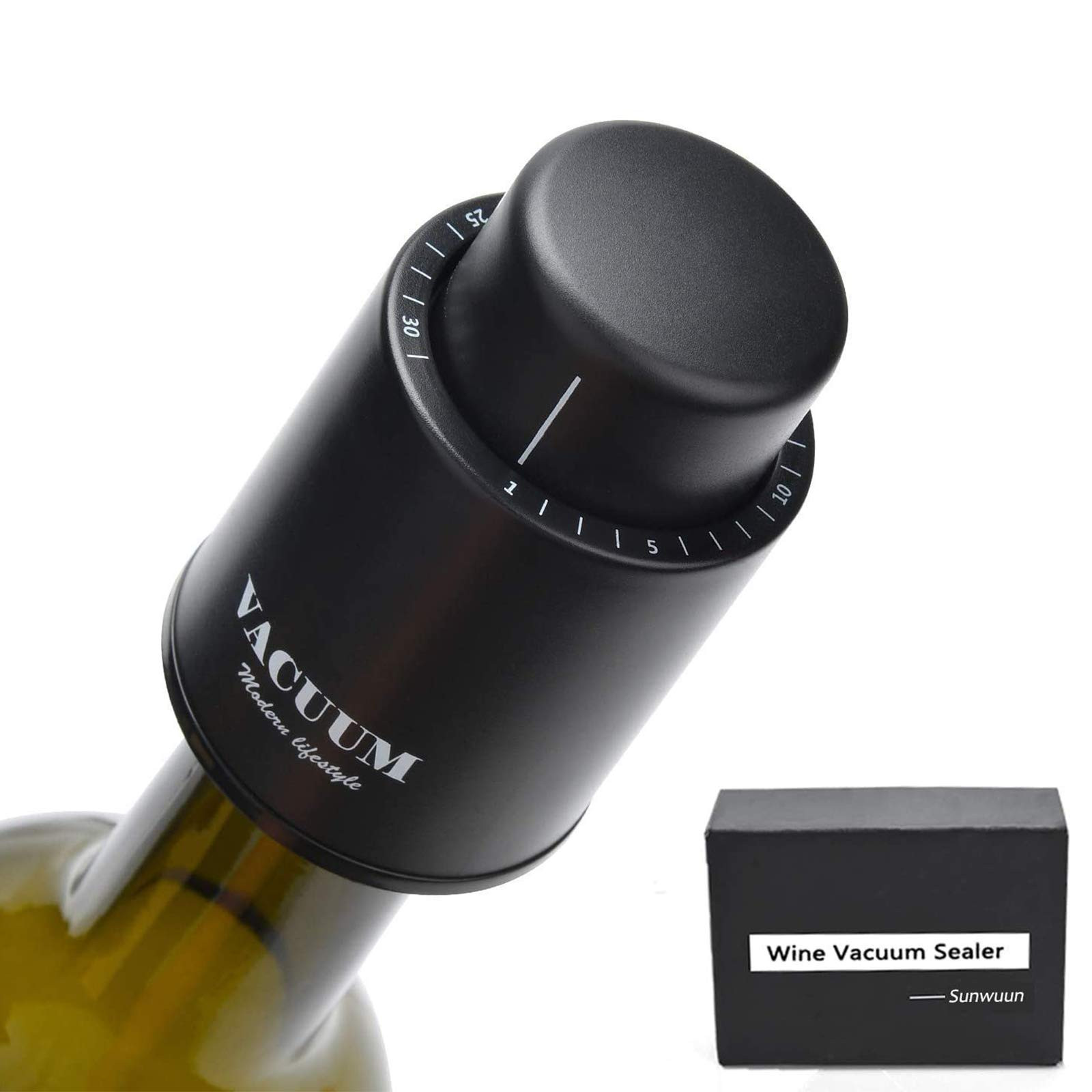 [2 PACK] Wine Bottle Stoppers,Real Vacuum Stoppers,Reusable Wine Preserver,Wine Corks Keep Fresh,... | Amazon (US)