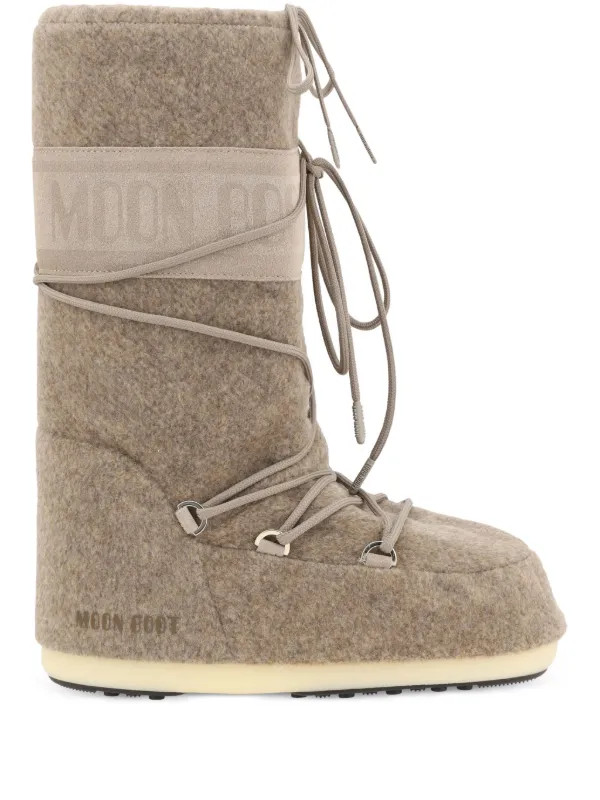 Moon Boot Icon Felt Stiefel | Nude | FARFETCH TR | Farfetch Global