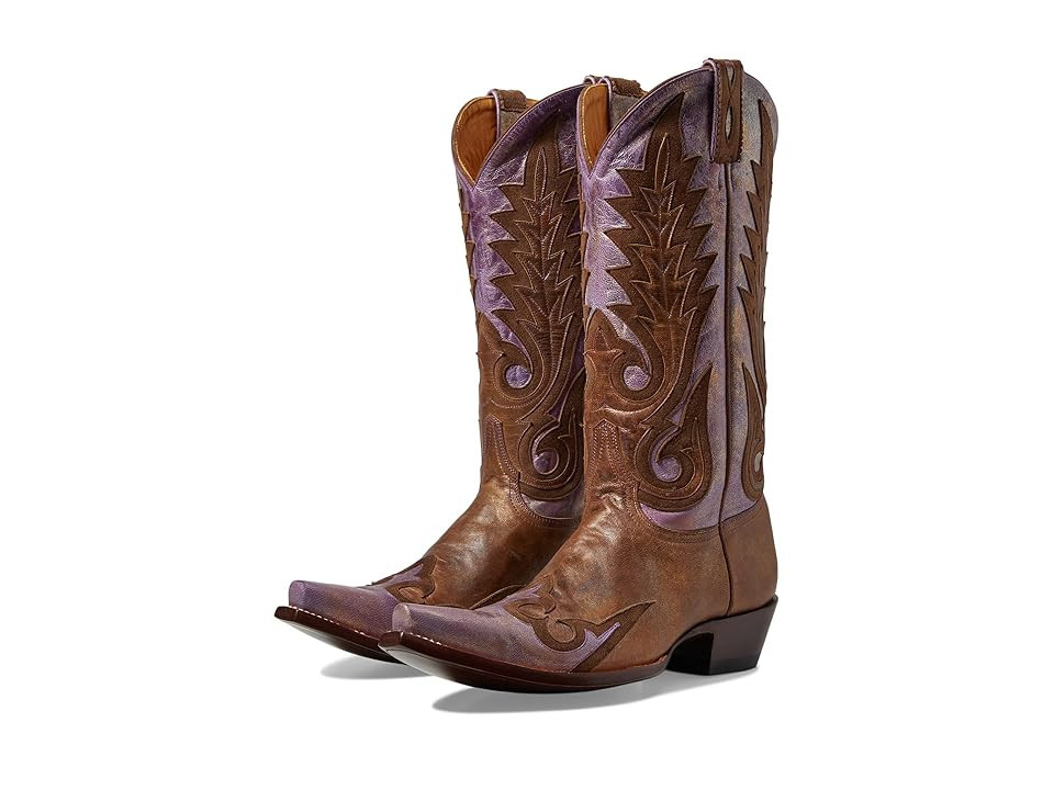 Old Gringo Nevada Overlay Cowboy Women's Boots Nut/Cream : 5.5 M, Leather | Zappos