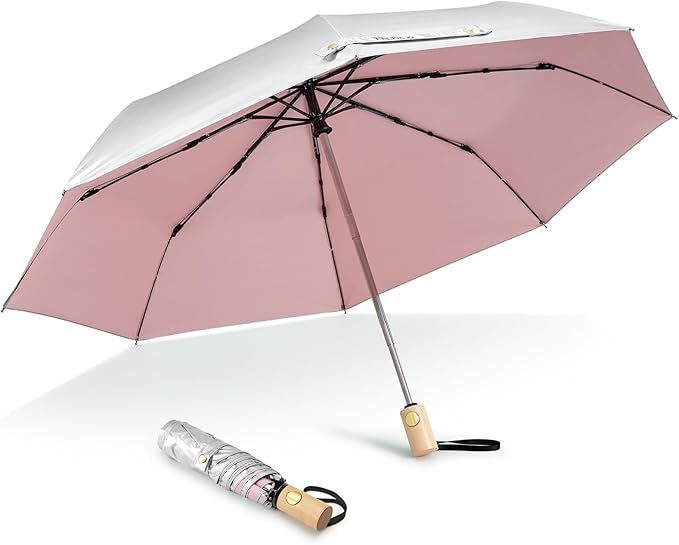 G4Free UPF 50+ UV Protection Travel Sun Umbrella Compact 42 Inch Small UV Blocking SPF Umbrella A... | Amazon (US)