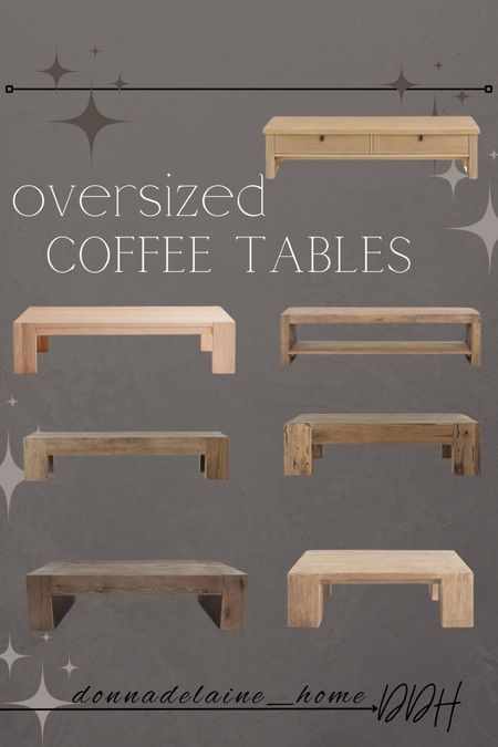 Solid wood coffee tables. Modern/Rustic and large. Love a coffee table that makes a statement! 
Wood furniture, classic and timeless 

#LTKHome