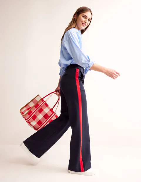 Hampshire Ponte Wideleg Pants | Boden (US)