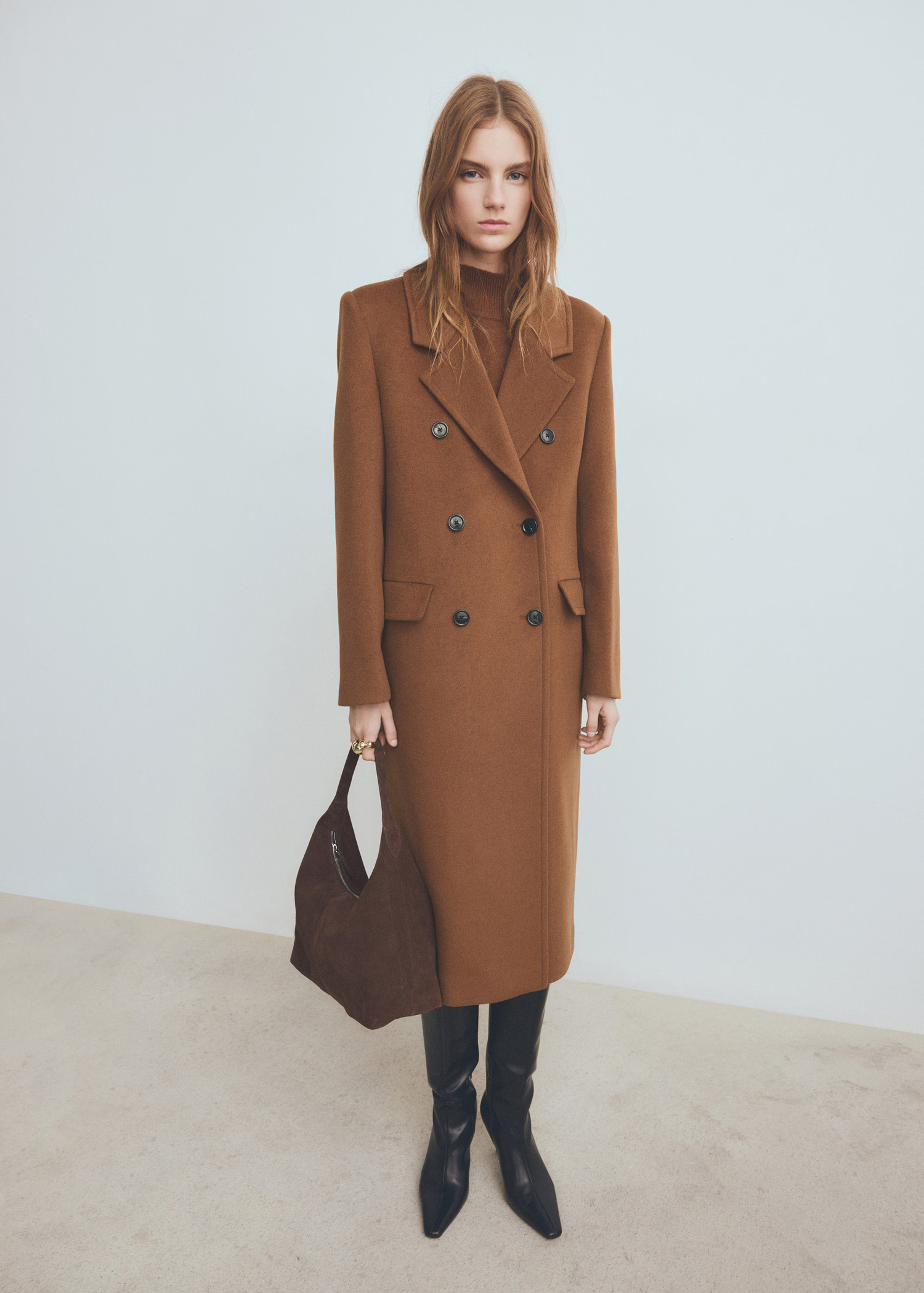 Double-breasted wool coat | Mango (US/MX/AU)