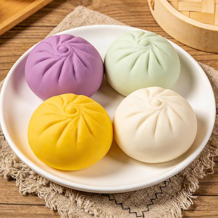 Dumpling Squishies, Giant Glitter Dumpling, Colorful Dumplings Stress Balls Fidget Sensory Stress... | Amazon (US)