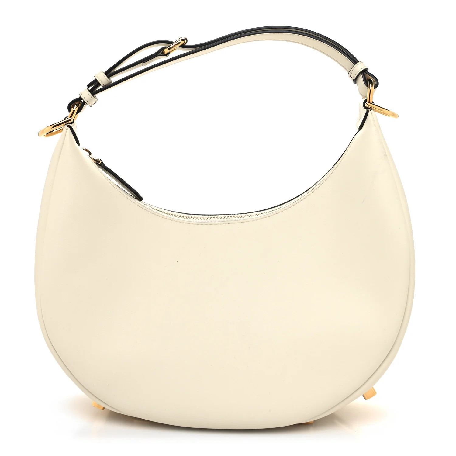 FENDI Vitello Grace Matte Small Fendigraphy Hobo Bag White Ice | FASHIONPHILE (US)
