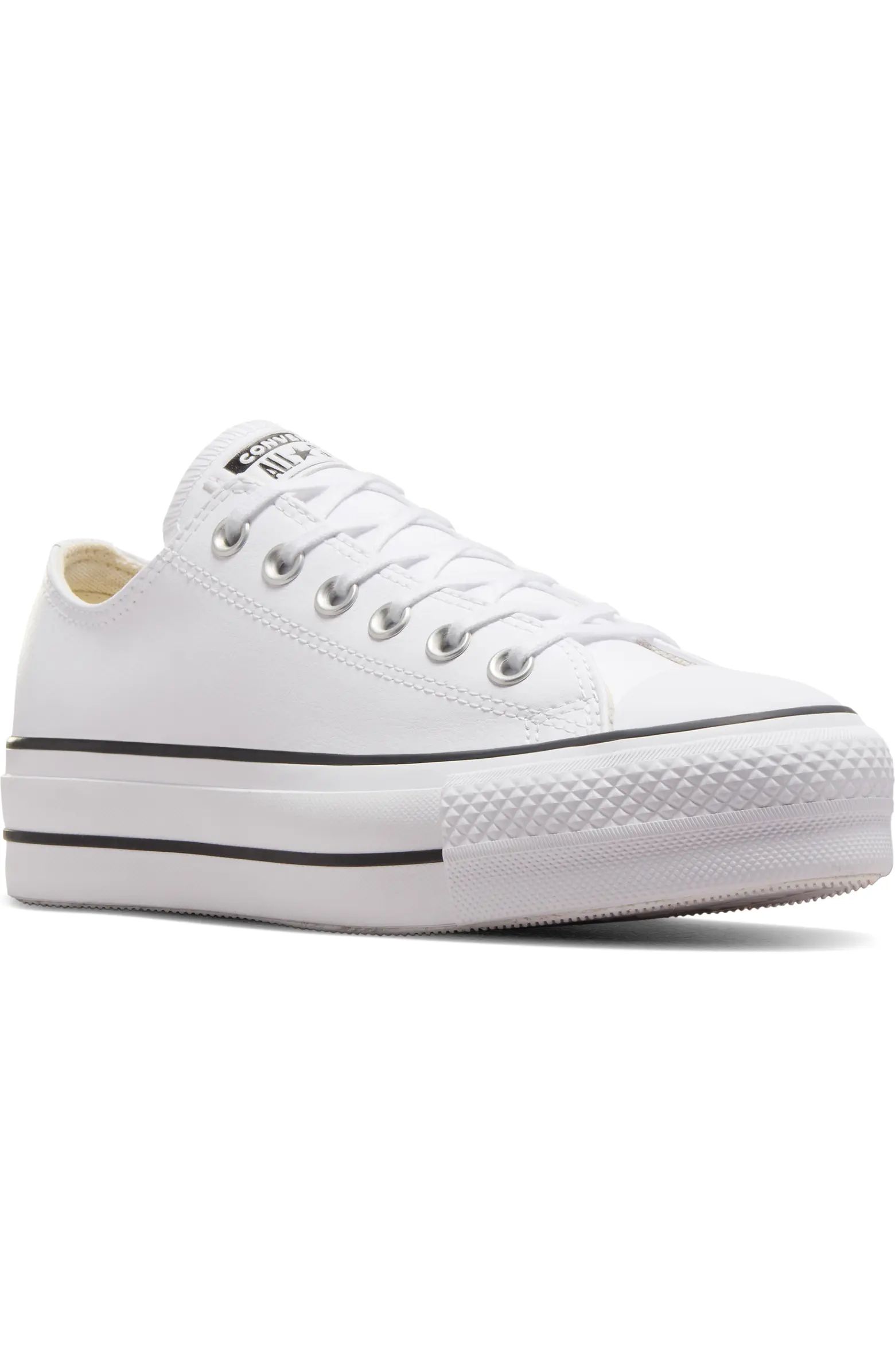 Chuck Taylor® All Star® Lift Low Top Leather Sneaker (Women) | Nordstrom