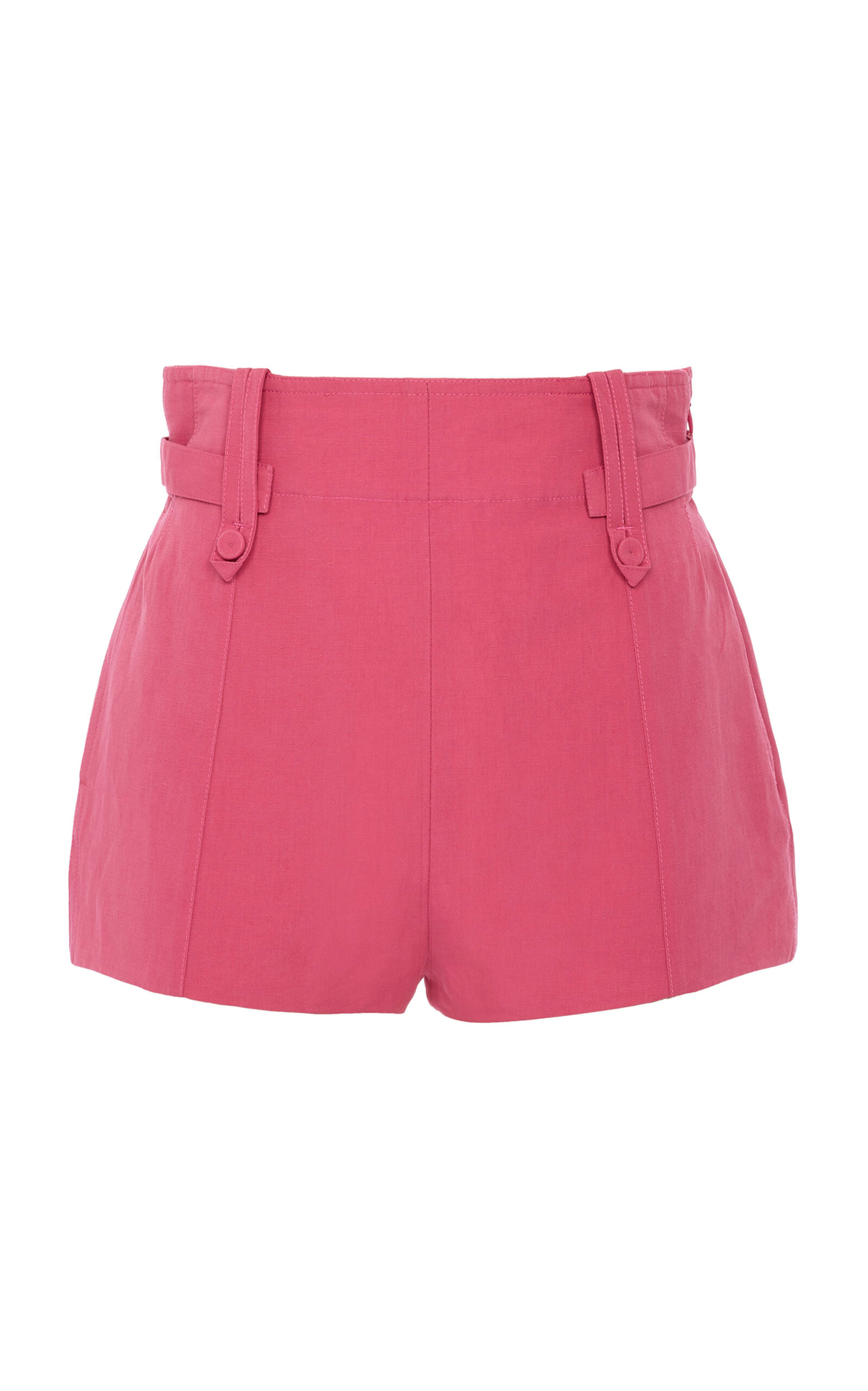 High-Rise Linen-Blend Shorts | Moda Operandi (Global)