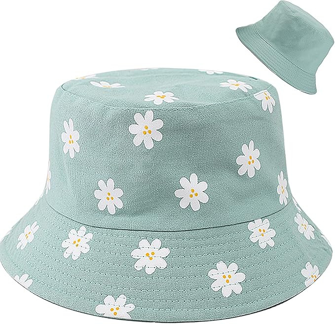 XYIYI Cute Bucket Hat Beach Fisherman Hats for Women, Reversible Double-Side-Wear | Amazon (US)