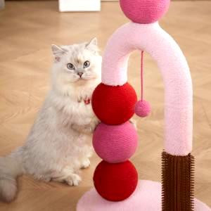 Durable Cat Scratching Post, Natural Sisal Cat Scratcher for Indoor Cats and Kittens, Small Cat P... | Amazon (US)