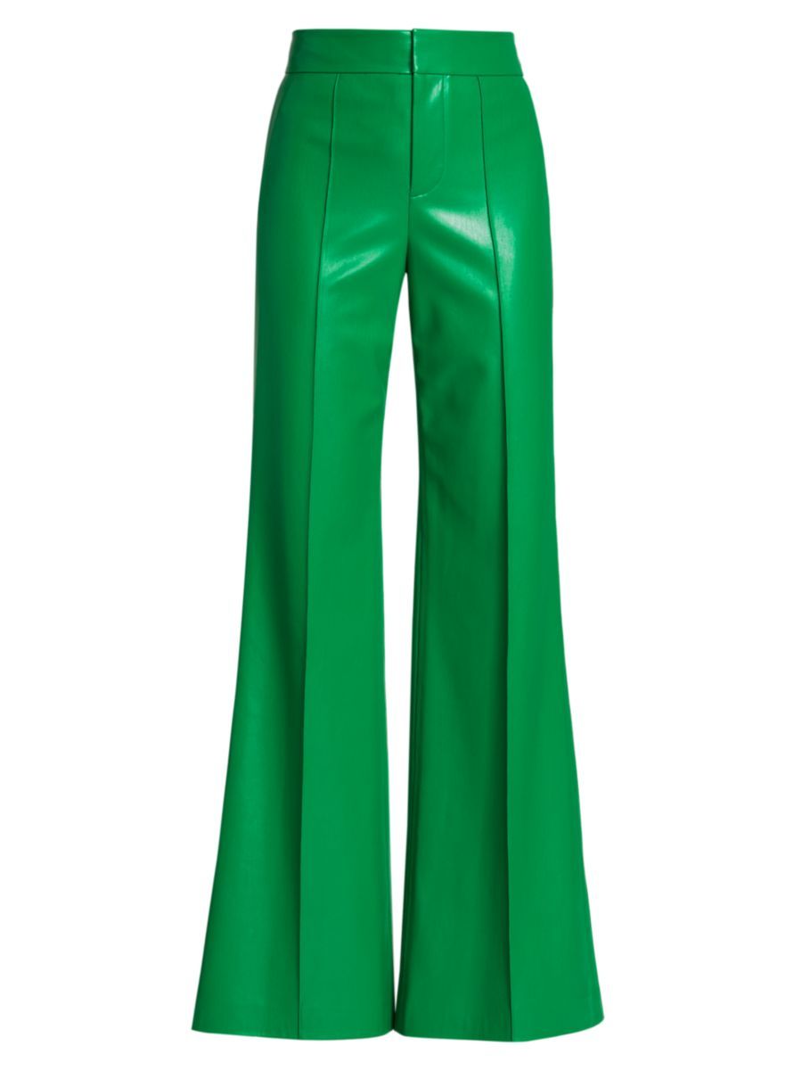 Alice + Olivia Dylan Vegan Leather Wide-Leg Pants | Saks Fifth Avenue