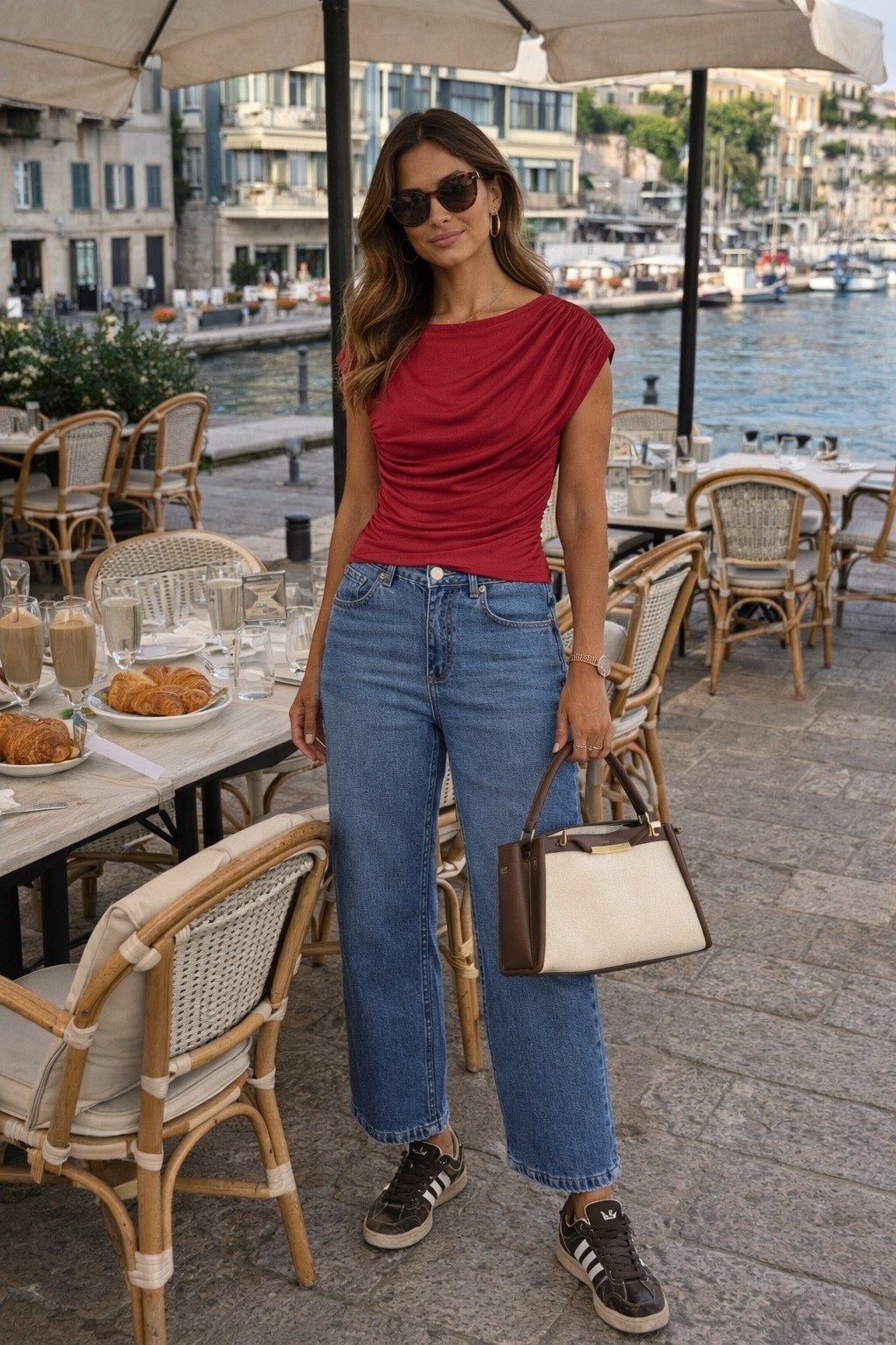 Red top lunch outfit spring summer 

#LTKstyletip #LTKspring #LTKsummer