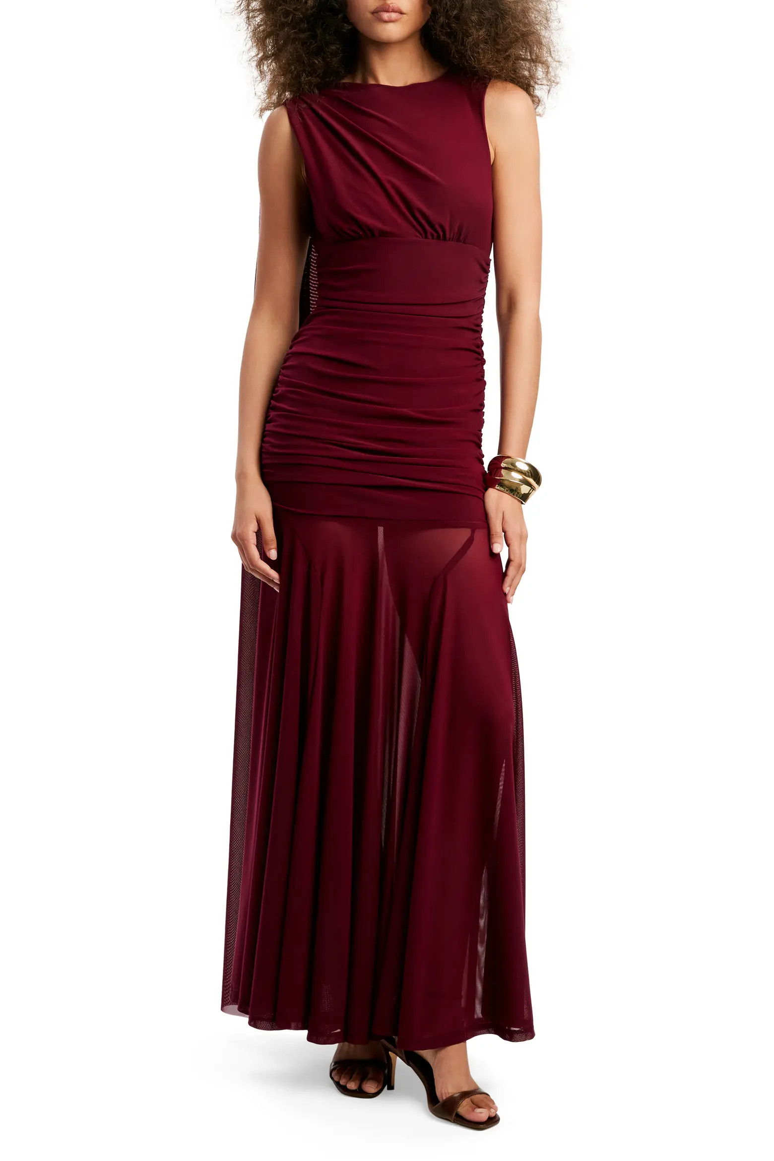 Bardot Alverie Mesh Maxi Dress (Women) | Nordstrom | Nordstrom