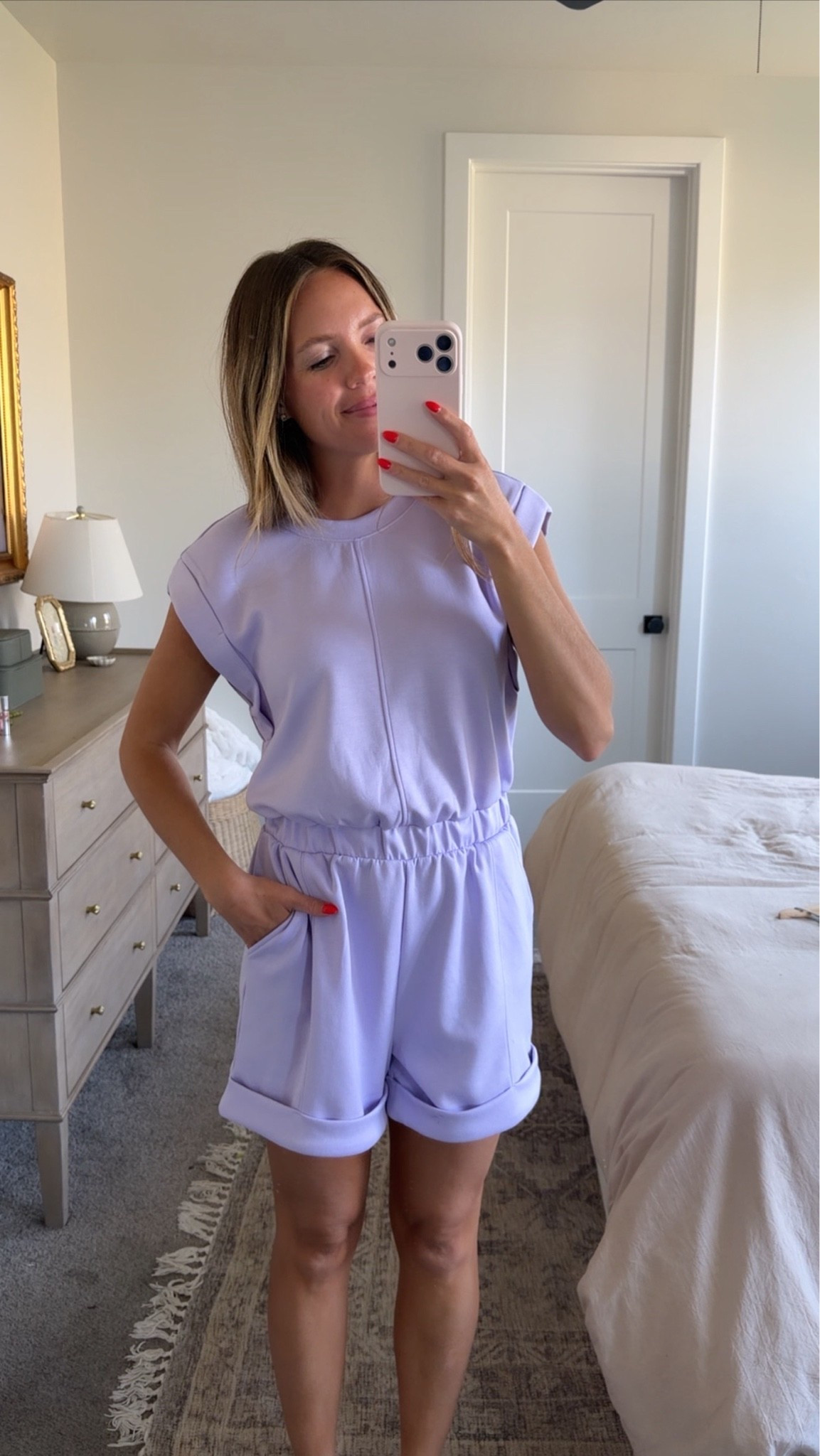 New Walmart romper! So soft!!! Wearing size XS!