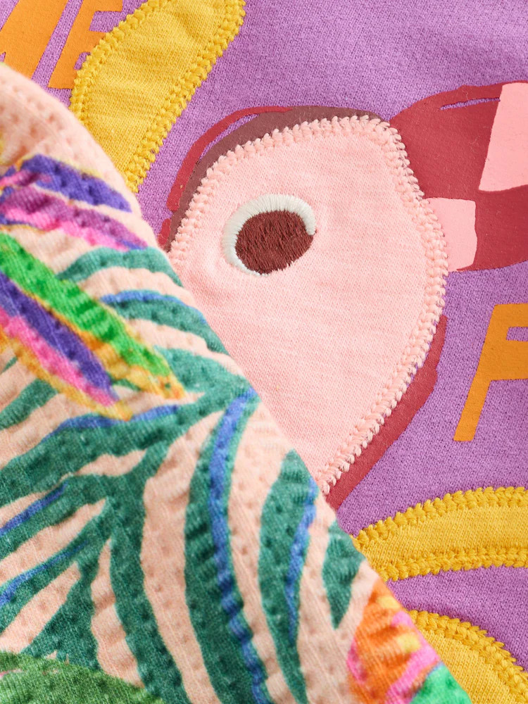 Purple Tropical Top and Shorts Set (3mths-7yrs) | Next US