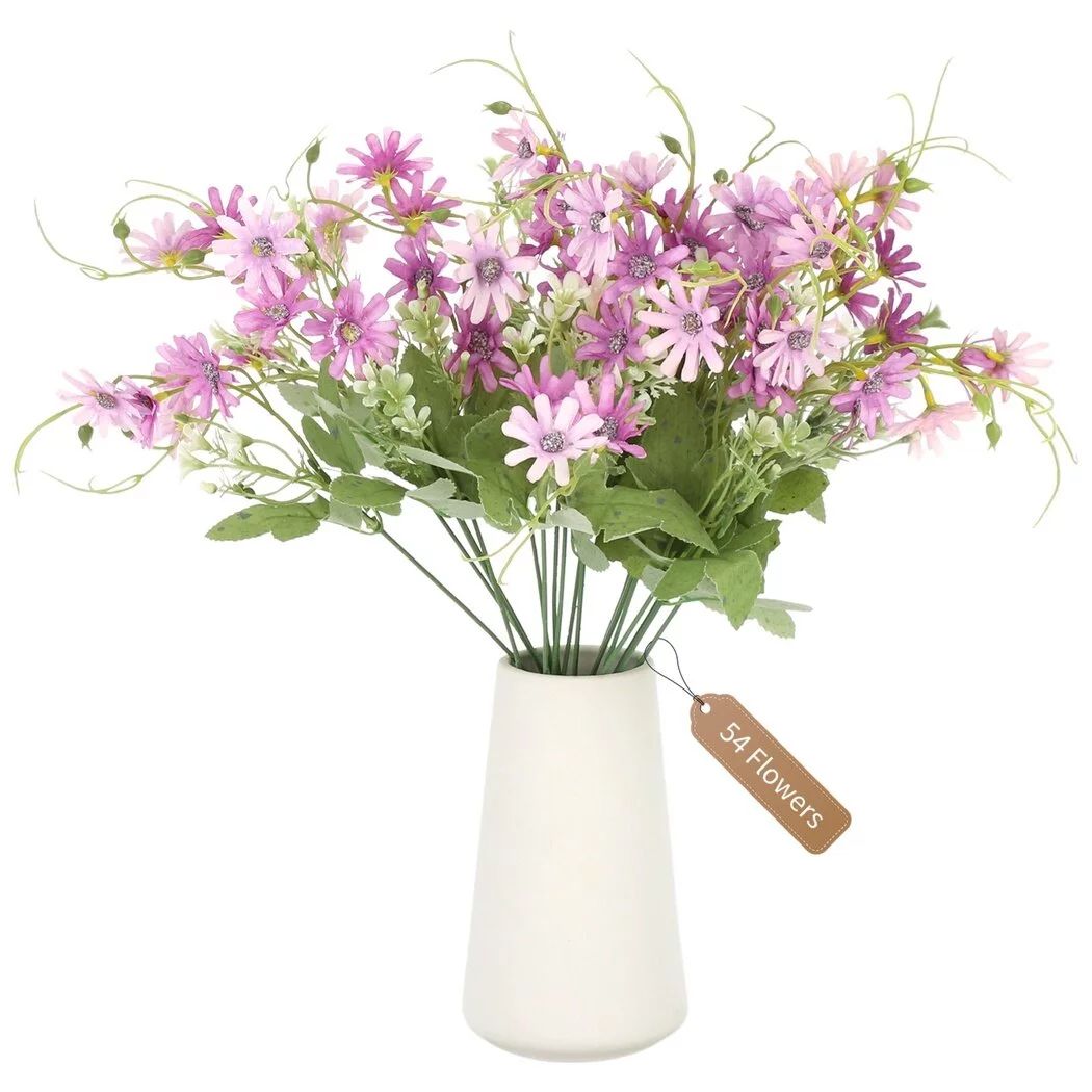 Artificial Flowers, Fake Daisy Flowers, Total 54 Artificial Daisy Flowers (3 Branches), Outdoor F... | Walmart (US)