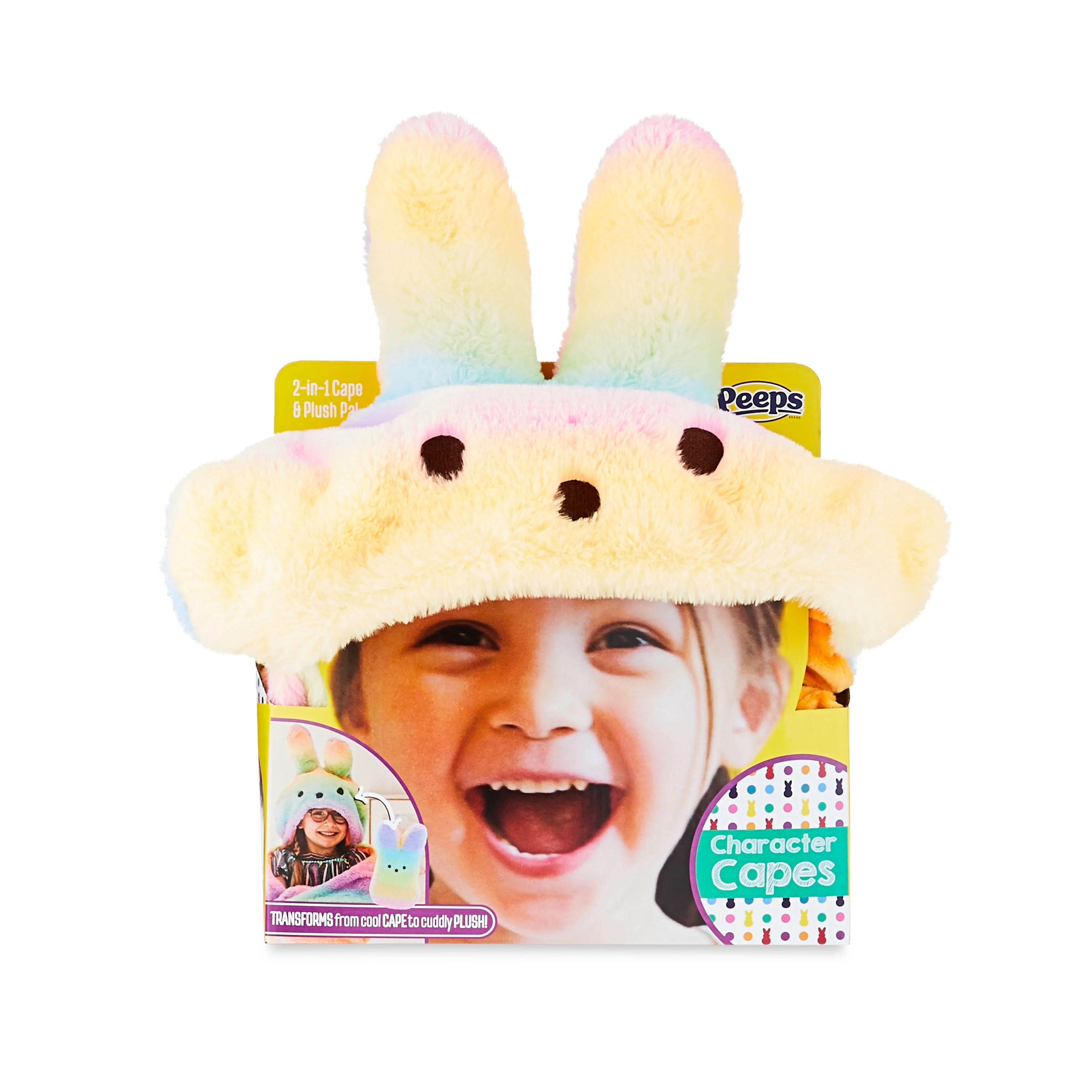Rainbow Peeps Wearable Hooded Blanket Fuzzy Super Soft Warm Cozy Plush - Walmart.com | Walmart (US)