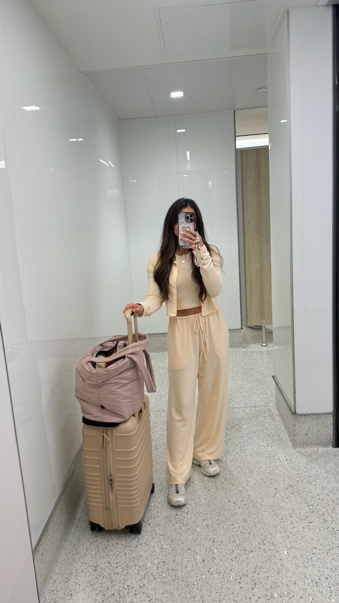 Travel outfit from my Hawaii vlog!

Travel day outfit, flight outfit, airport outfit, airplane outfit, roadtrip outfit, matching set, lounge set, cozy set, comfortable set, ivory set, cream set, sweater set, casual set, suitcase, weekender bag, travel bags, travel look, travel aesthetic, travel vlog, Hawaii vlog

#LTKvlog #LTKdayinmylife #LTKootd