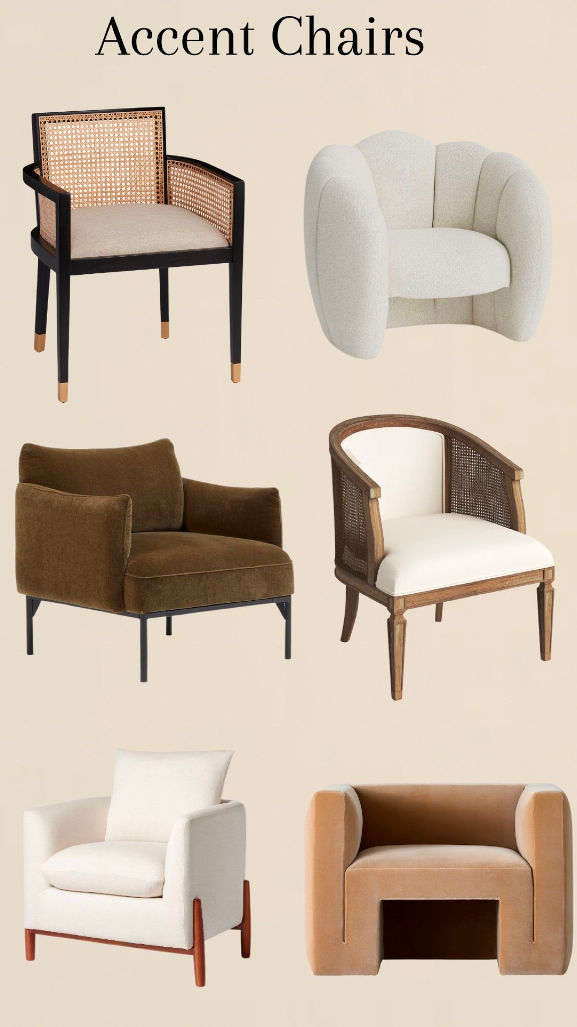 Accent chair, cane chair, velvet chair, lounge chair, dining chair, living room furniture, decor 

#LTKstyletip #LTKhome #LTKsalealert