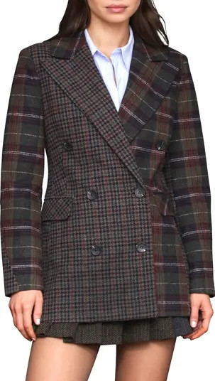 Avec Les Filles Patternblock Double Breasted Blazer | Nordstrom | Nordstrom