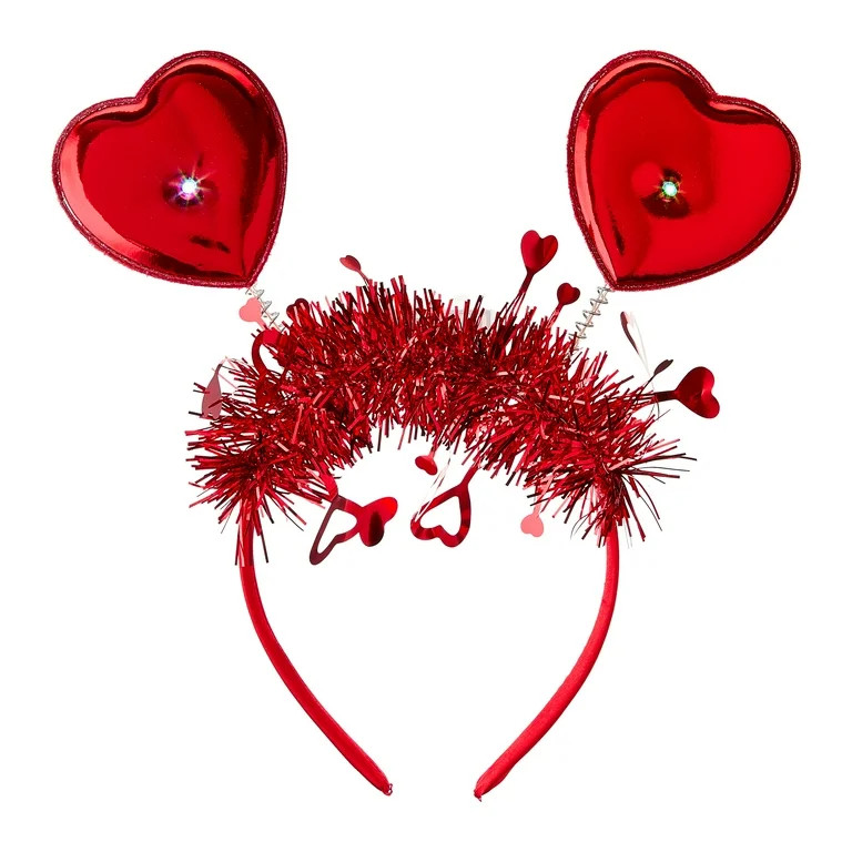Light-Up Heart Headband, Red, Valentine's Day by Way To Celebrate | Walmart (US)