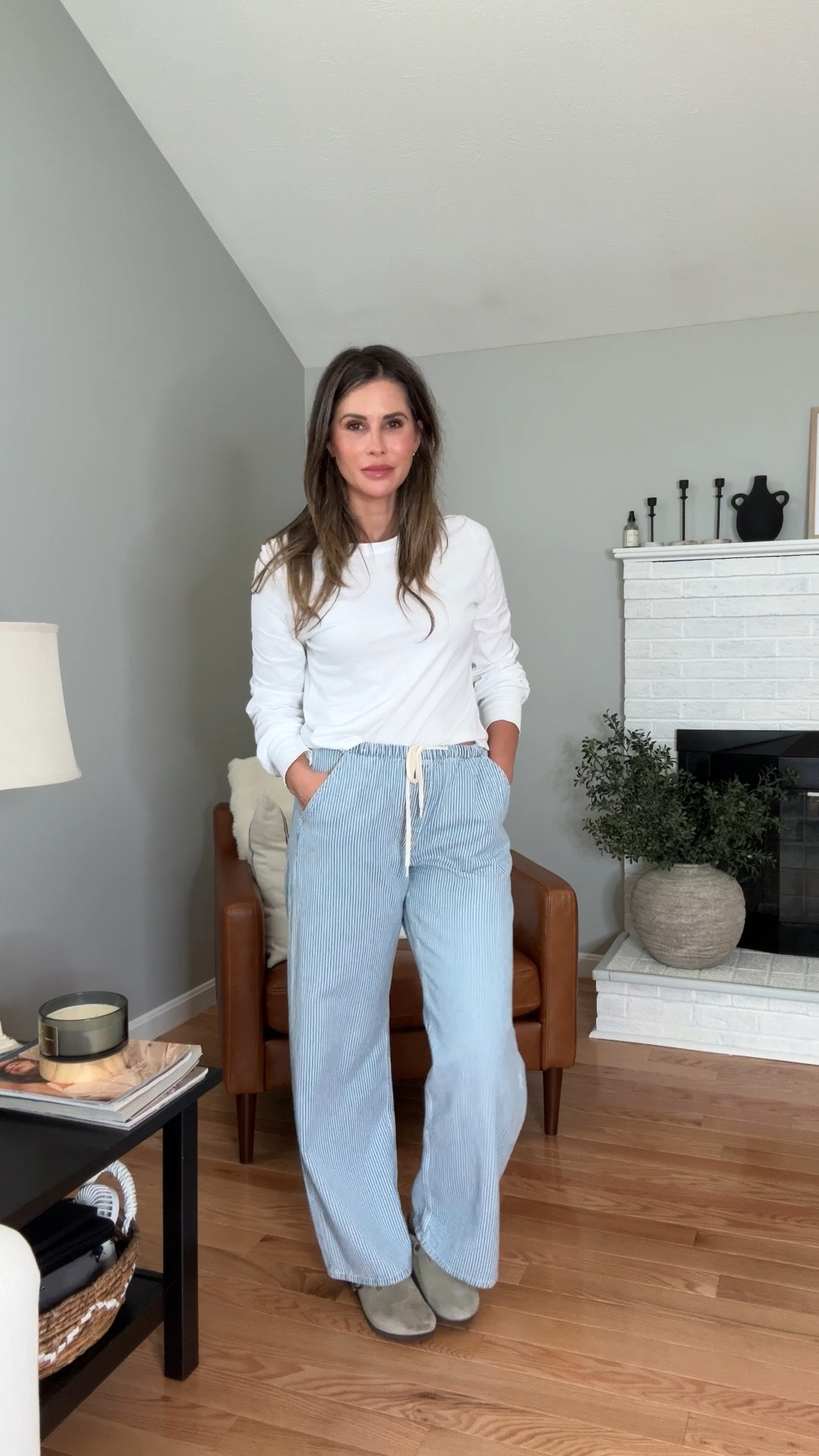 Comfort for the win 
These Gap draw string pined striped pants are going to be a spring staple 

#LTKSaleAlert #LTKootd #LTKSeasonal