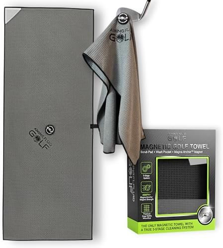 Magnetic Towel Club Glove Gear - 3 Stage Cleaning System- Microfiber Rag with Magnet for Golfcart... | Amazon (US)