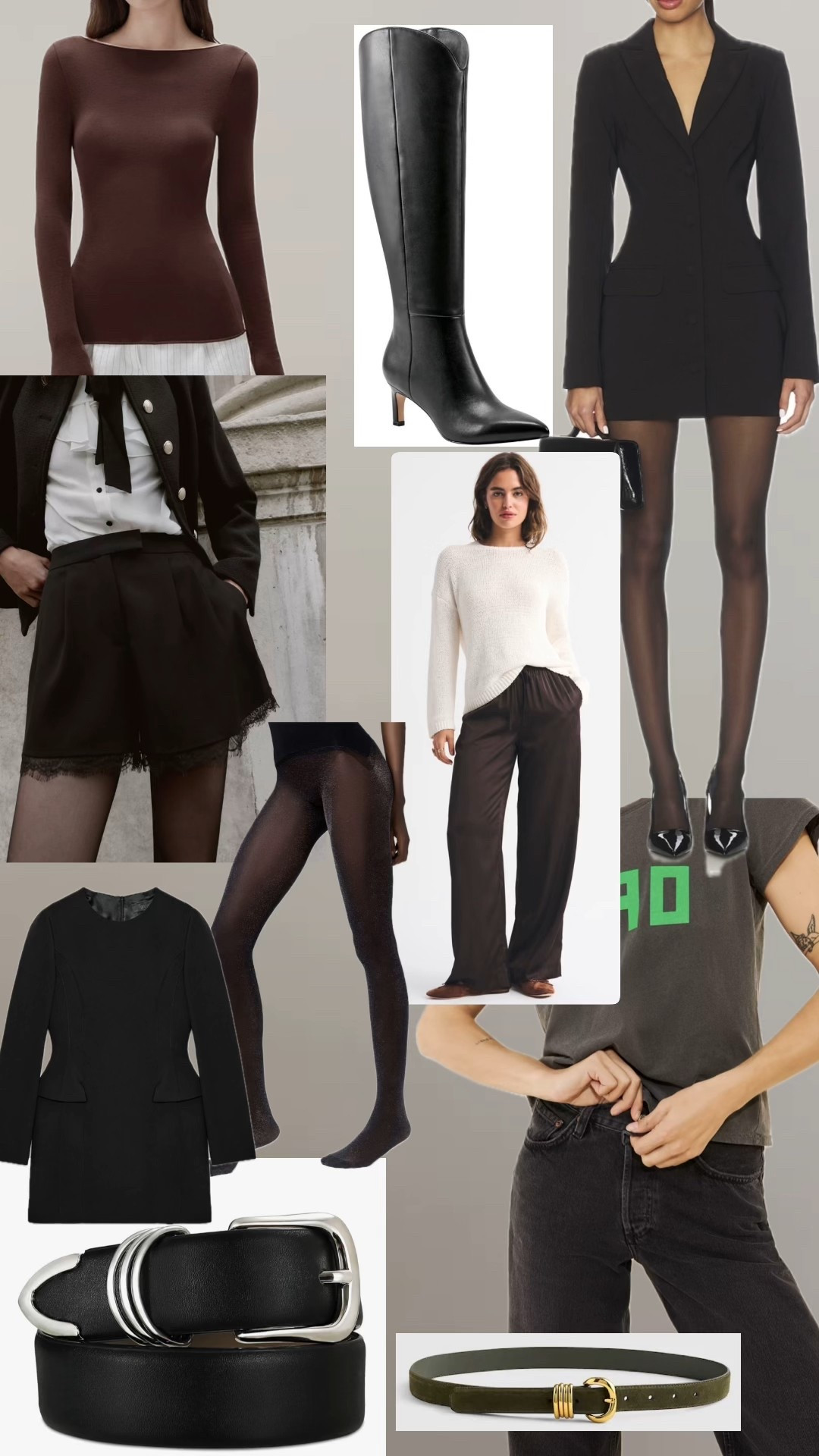 Fall crossover haul! Blazer with shimmer tights for the company holiday party and some lace shorts for going out … plus 2 Zara pieces. The lace shorts and dress below it 

#LTKHoliday #LTKSaleAlert