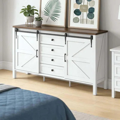 Spacious Coffee Bar Cabinet,Buffet Cabinet With Drawers | Wayfair North America